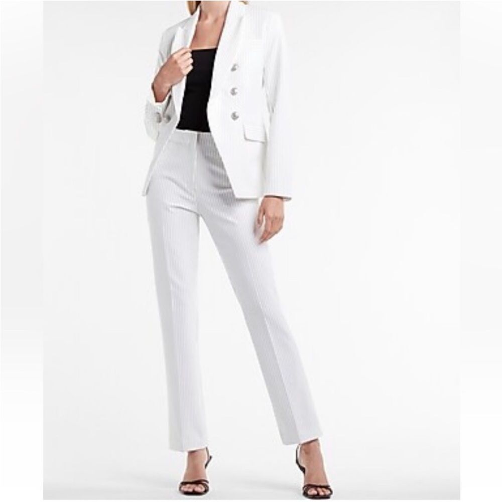 Express Pin Stripe Dress Pants Sz 3/4